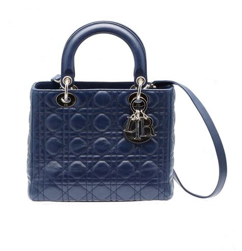 navy blue lady dior bag